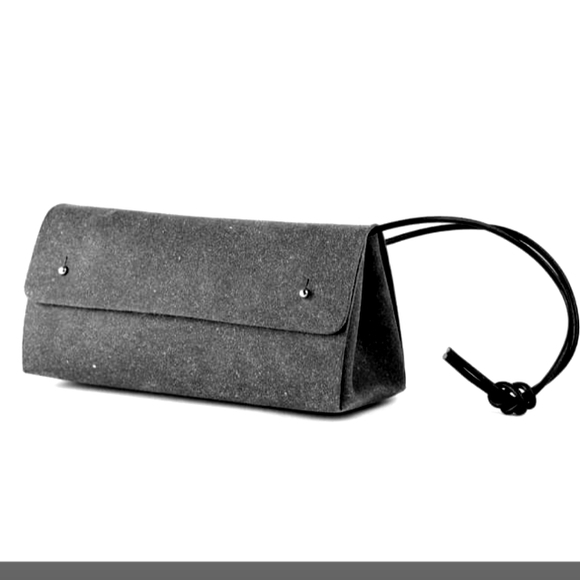 Walk With Me Brand Recycled Leather Triangle Bag Dreren Collection - Picture 2 of 12